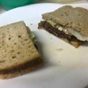Mexican Kidney Bean Sandwich on plate