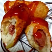 Meatloaf and Cheese Filled Potato Rolls