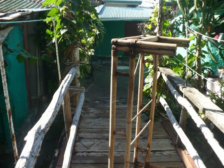 Repairing A Bamboo Coffee Table - wash and dry in the sun