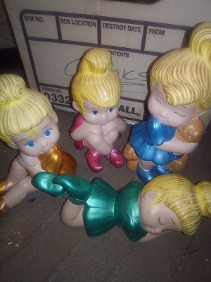 Identifying Vintage Ceramic Figurines - four blond ceramic girls