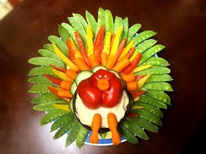 Thanksgiving Turkey Veggie Tray - awesome turkey veggie tray