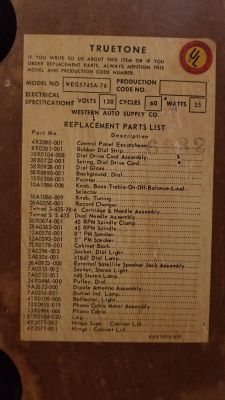 Value of a Vintage Trutone Stereo Console