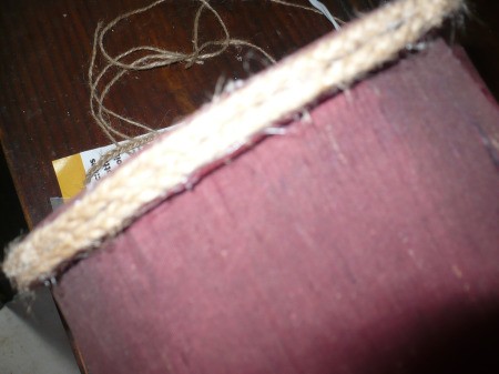 Refurbishing A Lampshade with Jute Cord - round two
