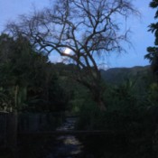 New Moon Rising - moon rise on Tahiti