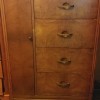 Value of a Vintage Wardrobe - wardrobe with narrow door on the left and five drawers