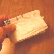 Folding Plastic Grocery Bags - folded plastic bag