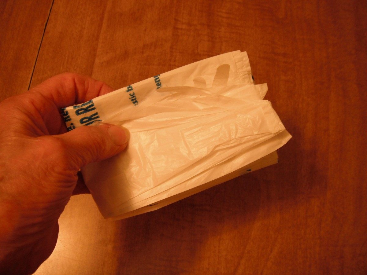 Folding Plastic Grocery Bags 9 X4 