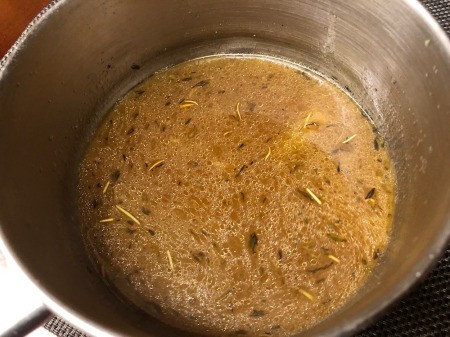 Pork Loin sauce in pan