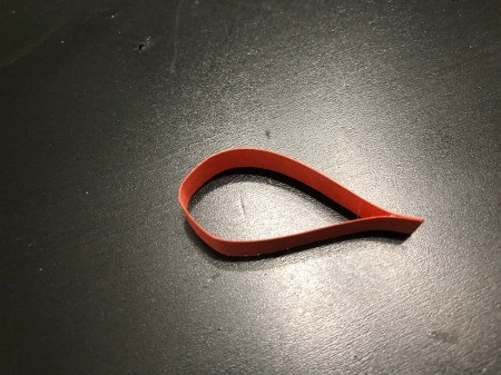 3D Funny Turkey Card - glue strips together at the ends