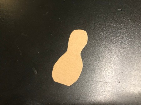 3D Funny Turkey Card - cut out a peanut shape from brown paper to make head, neck, and body