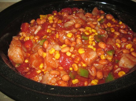 Chicken Chili in pot