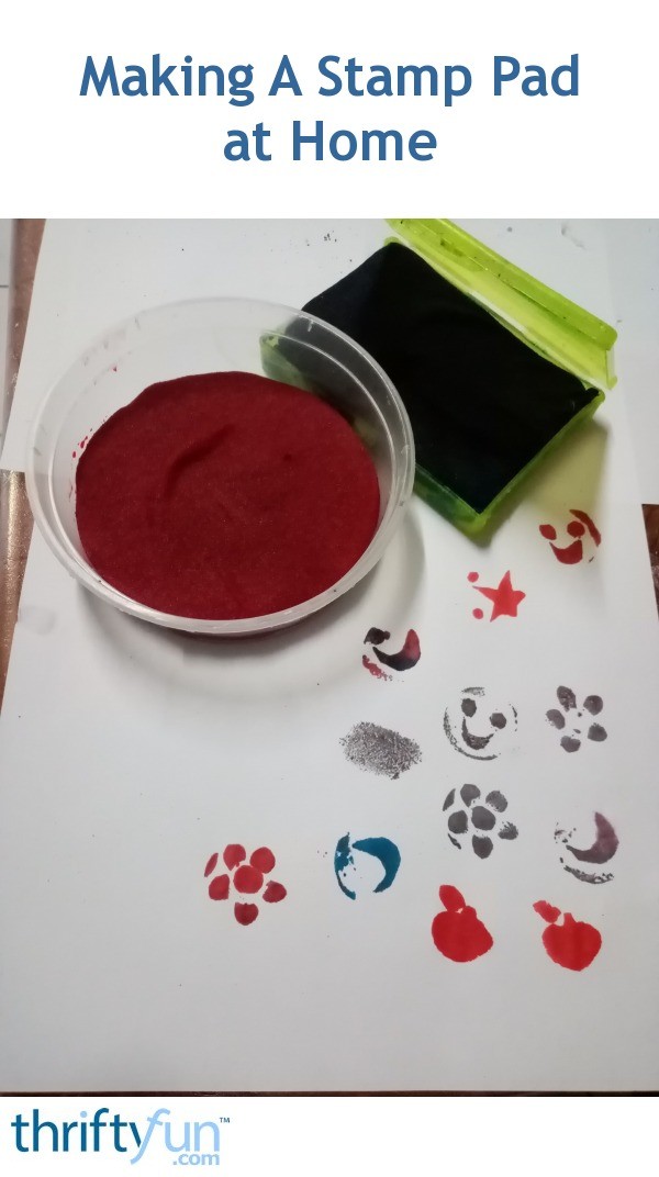 Making A Stamp Pad at Home ThriftyFun