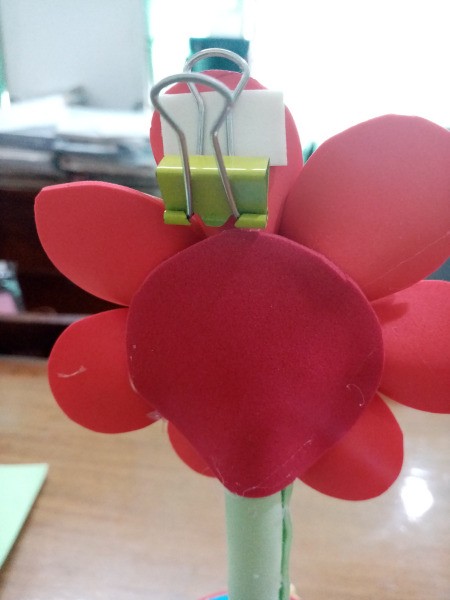 Flower Foam Pen Case and Stand - add a clip on the back if desired