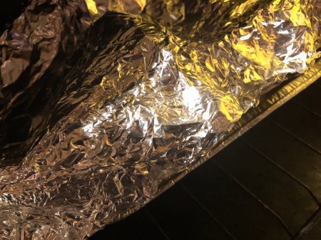 foil tented roast beef