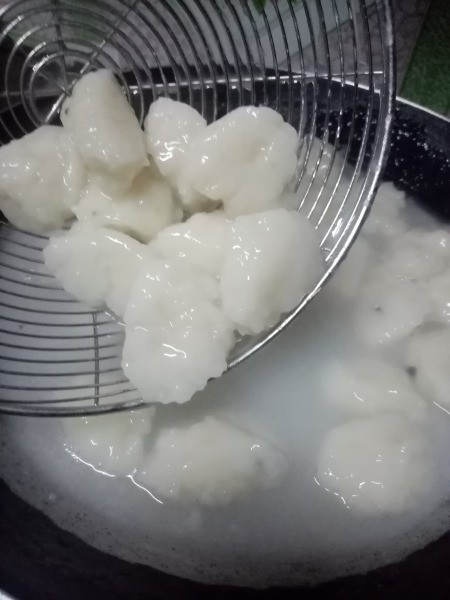 draining Rice Balls