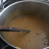 Butternut Squash Soup in pan