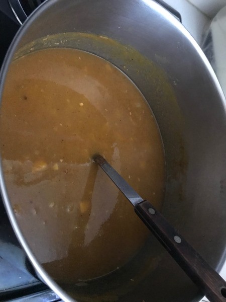 cooking Butternut Squash Soup