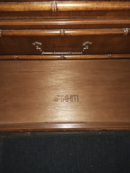 Value of a Dixie Tahiti Faux Bamboo Dresser
