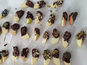 dipped Chocolate Covered Apple Slices