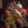 Value of Vintage Cabbage Patch Kids - pile of dolls