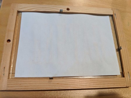 Thanksgiving "Gather" Leaf Frame - cut the paper with your word on it to fit inside the frame