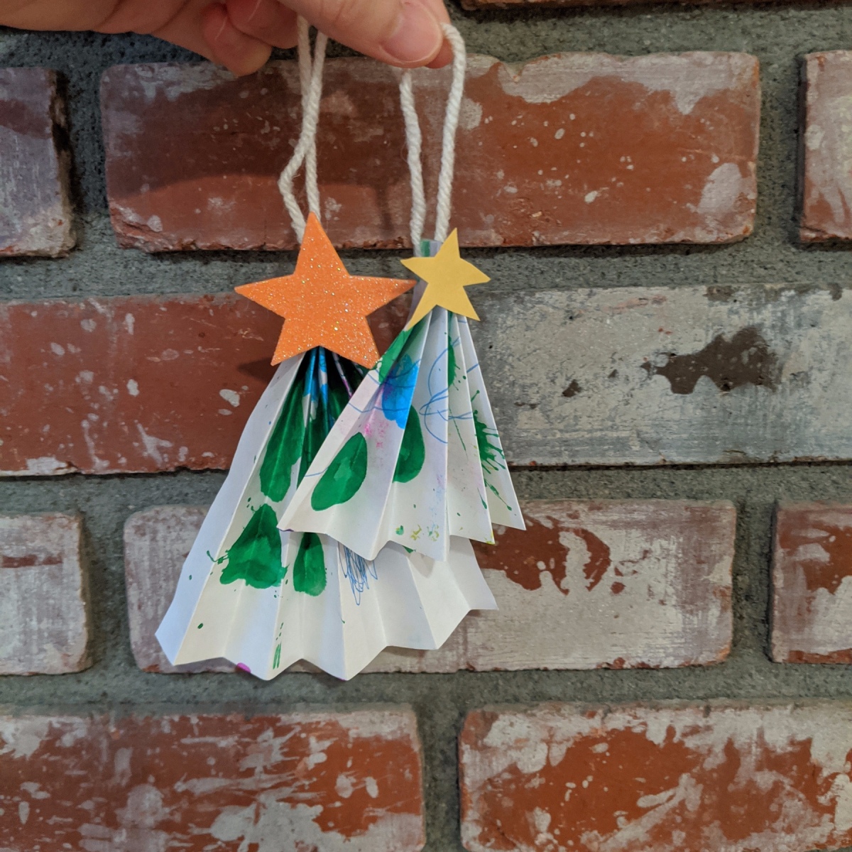 Making a Folded Paper Christmas Tree Ornament | My Frugal Christmas