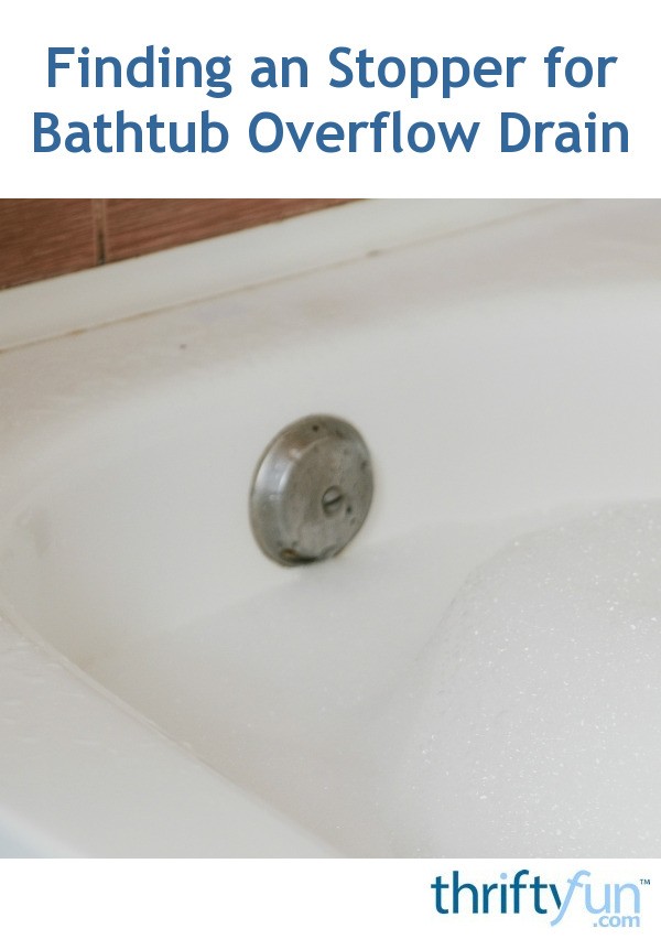 bathtub overflow cover removal center bolt
