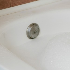 bathtub drain without overflow