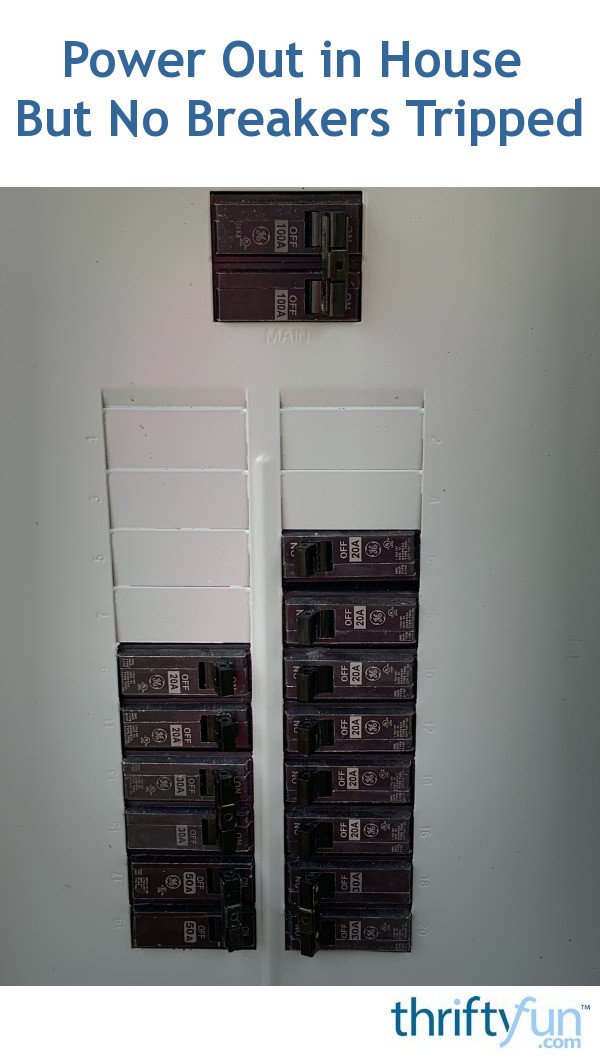 No Power To Garage Breaker Not Tripped