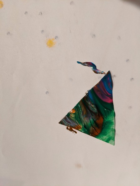 Christmas Tree Banner - paint dipped tree