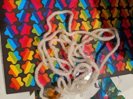 Christmas Tree Banner - sheet of star stickers