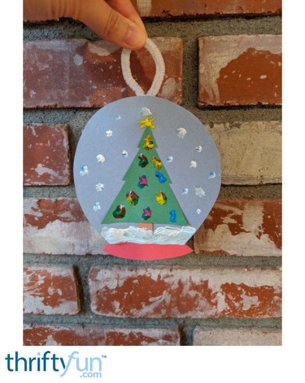 Paper Snow Globe Ornament ThriftyFun