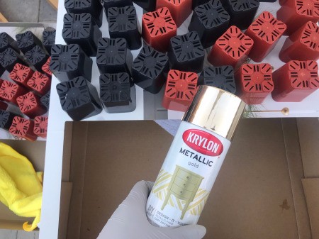 Let Love Grow Wedding Favor Gift - once dry it's time to paint