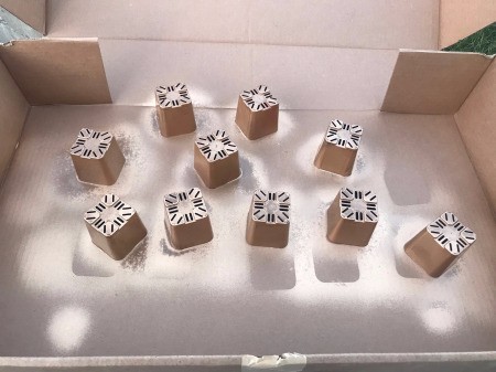 Let Love Grow Wedding Favor Gift - drying after final coat of paint