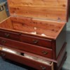 Value of a Lane Hope Chest  - chest with two faux and one working drawer