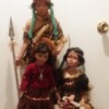 Value of Porcelain Native American Dolls - Native American dolls including an infant