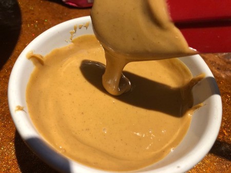 warm peanut butter