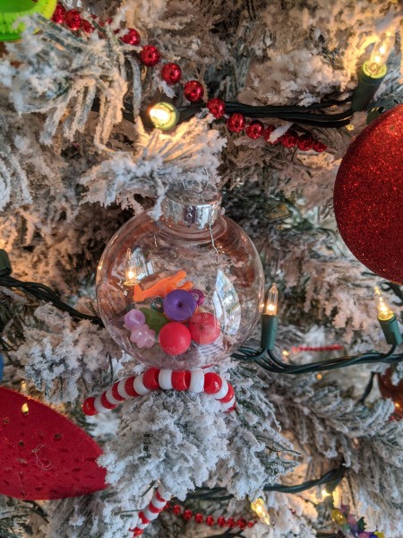 Filling Clear Christmas Ornaments | My Frugal Christmas