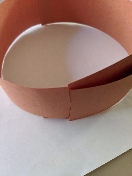 Reindeer Handprint Antler Hat - making paper hatband