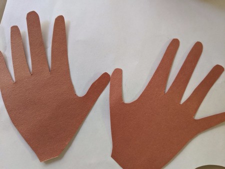 Reindeer Handprint Antler Hat - handprint antlers