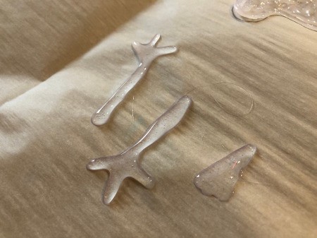 Melted Snowman Ornament - make arms and nose from glue