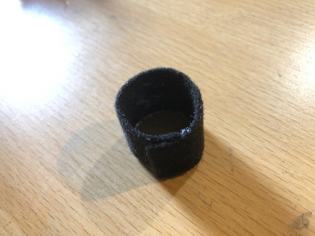 Melted Snowman Ornament - roll rectangle and glue