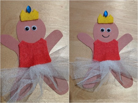 Ballerina Gingerbread Ornament - jewel added to crown