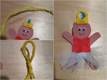 Ballerina Gingerbread Ornament - add hanger