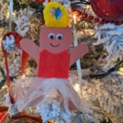 Ballerina Gingerbread Ornament - ornament on the tree