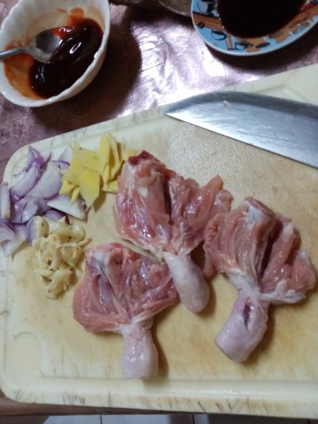 drum sticks sliced open