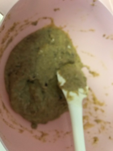 wet mixed with dry ingredients