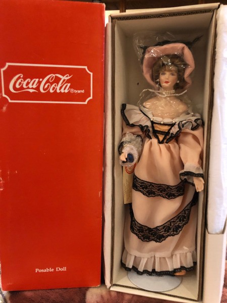 Coca-Cola Collectors Coca-Cola China Doll 14 Betsy Coca-Cola Porcelain Doll Collectible Doll Vintage Doll Coca Cola