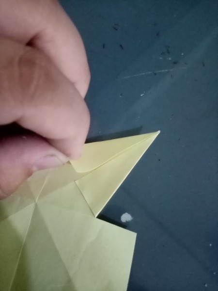 3D Paper Star Ornament - fold as shown to create points