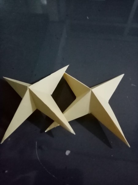 3D Paper Star Ornament - make a second one to complete the set of 2